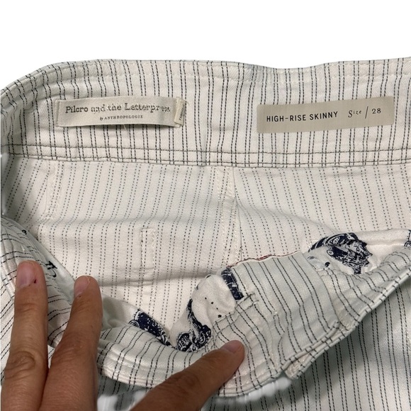 Pilcro and the Letterpress by Anthropologie High Rise Skinny Jeans 28 - Picture 3 of 7